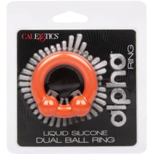 CALIFORNIA EXOTICS – ALPHA DUAL BALL RING ORANGE Cock Rings | SEX Shop Ireland 3
