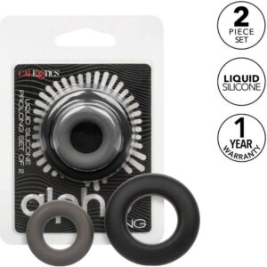 CALIFORNIA EXOTICS – ALPHA PROLONG SET OF 2 RING GREY Cock Rings | SEX Shop Ireland