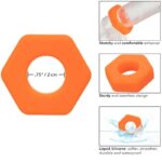 CALIFORNIA EXOTICS – ALPHA PROLONG SEXAGON RING ORANGE Cock Rings | SEX Shop Ireland 18