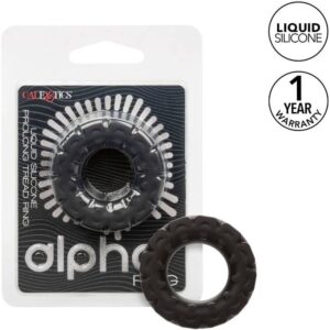 CALIFORNIA EXOTICS – ALPHA PROLONG TREAD RING BLACK Cock Rings | SEX Shop Ireland