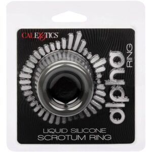 CALIFORNIA EXOTICS – ALPHA SCROTUM STRETCHING RING BLACK Cock Rings | SEX Shop Ireland 3