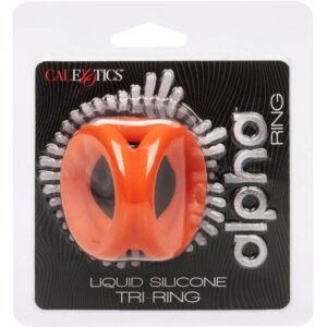 CALIFORNIA EXOTICS – ALPHA TRI-RING ORANGE Cock Rings | SEX Shop Ireland 3