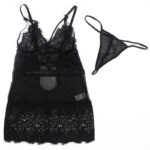 SUBBLIME – BABYDOLL WITH ADJUSTABLE LACE STRAPS BLACK L/XL Babydoll Lingerie | SEX Shop Ireland 25