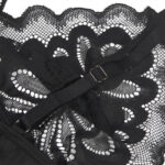 SUBBLIME – BABYDOLL WITH FLORAL PRINT CHEST BLACK S/M Babydoll Lingerie | SEX Shop Ireland 32