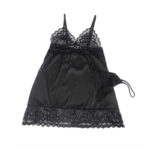 SUBBLIME – BABYDOLL WITH FLORAL PRINT CHEST BLACK S/M Babydoll Lingerie | SEX Shop Ireland 24