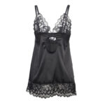 SUBBLIME – BABYDOLL WITH FLORAL PRINT CHEST BLACK S/M Babydoll Lingerie | SEX Shop Ireland 26