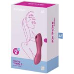 SATISFYER – CURVY TRINITY 3 AIR PULSE VIBRATOR RED Air Pulse Stimulators | SEX Shop Ireland 9
