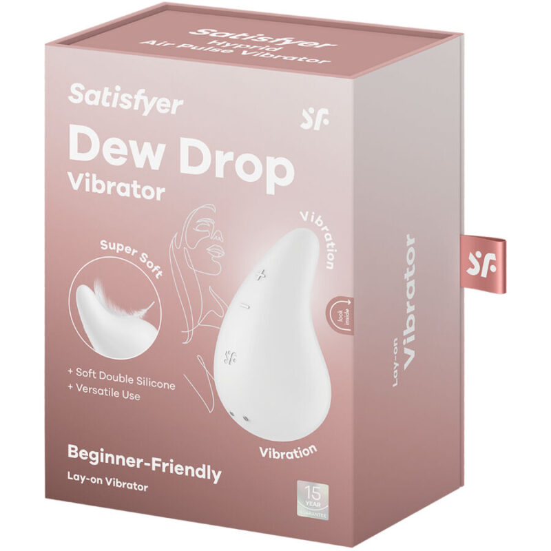 SATISFYER – DEW DROP VIBRATOR LAY-ON WHITE Clitoral Stimulators | SEX Shop Ireland 8