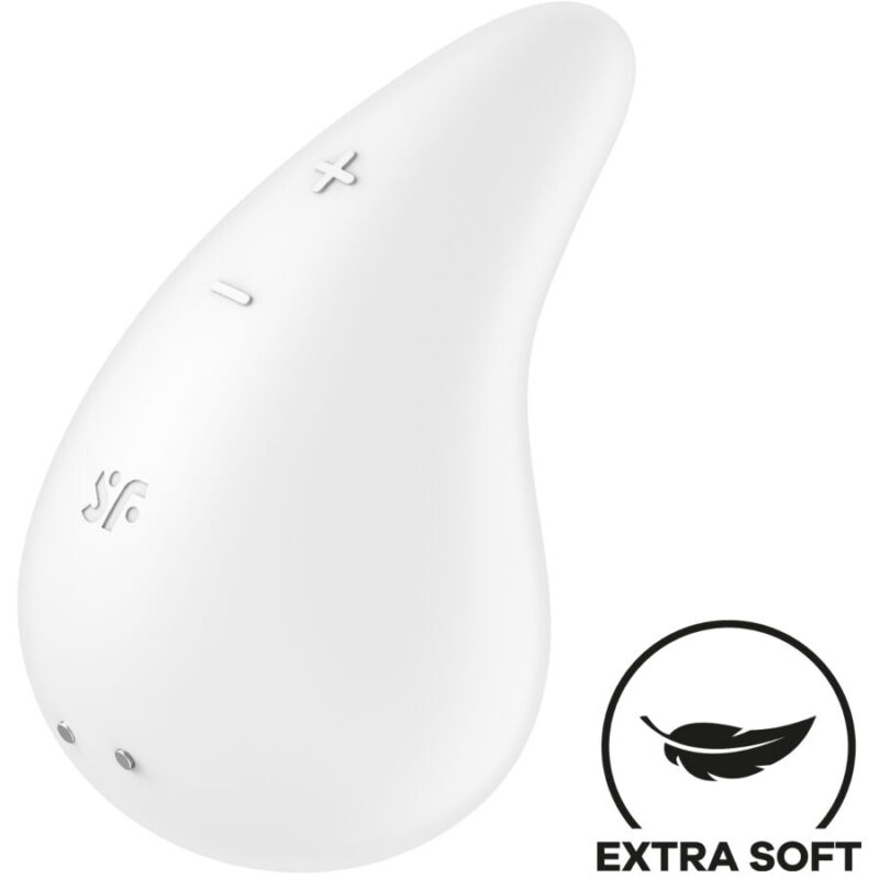 SATISFYER – DEW DROP VIBRATOR LAY-ON WHITE Clitoral Stimulators | SEX Shop Ireland 4