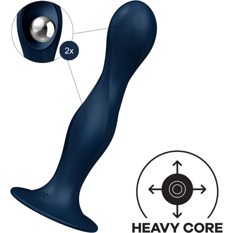 SATISFYER – DOUBLE BALL-R SILICONE DILDO BLUE Anal Dildo | SEX Shop Ireland 6