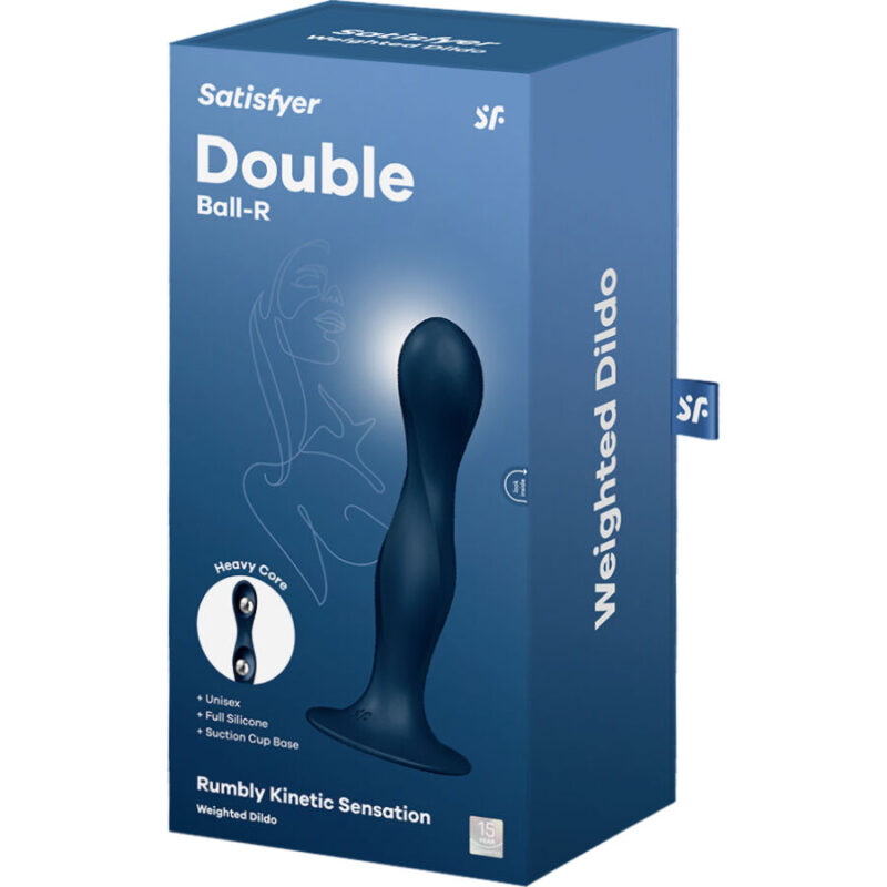 SATISFYER – DOUBLE BALL-R SILICONE DILDO BLUE Anal Dildo | SEX Shop Ireland 7
