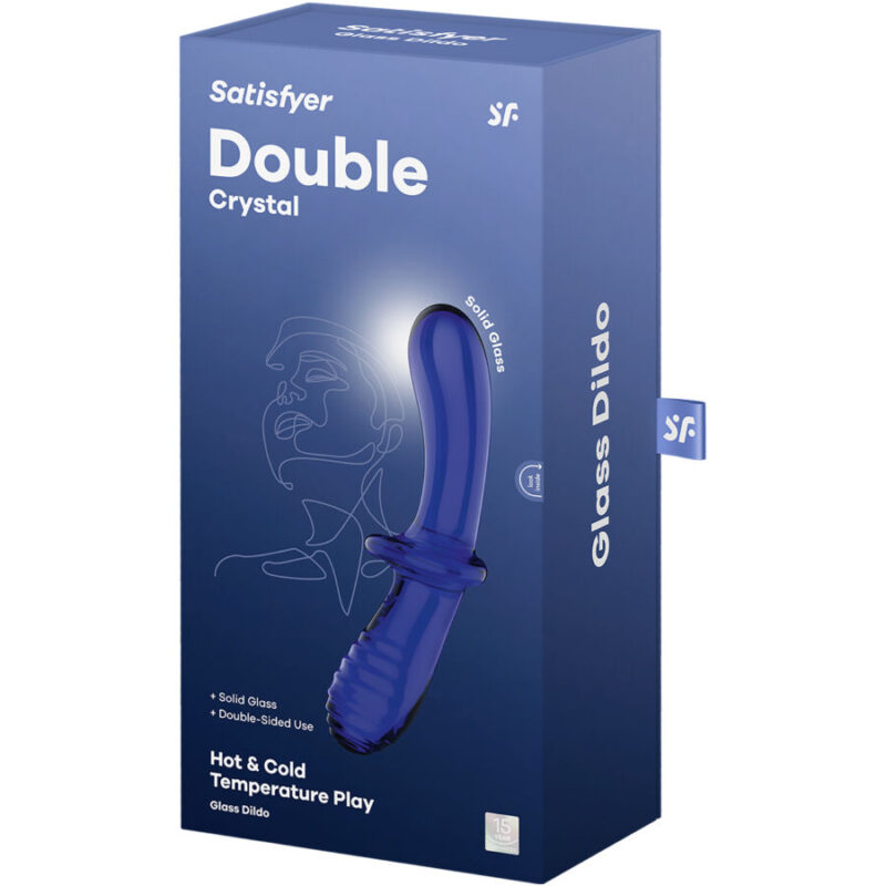 SATISFYER – DOUBLE CRYSTAL DILDO BLUE Metal & Glass Sex Toys | SEX Shop Ireland 8
