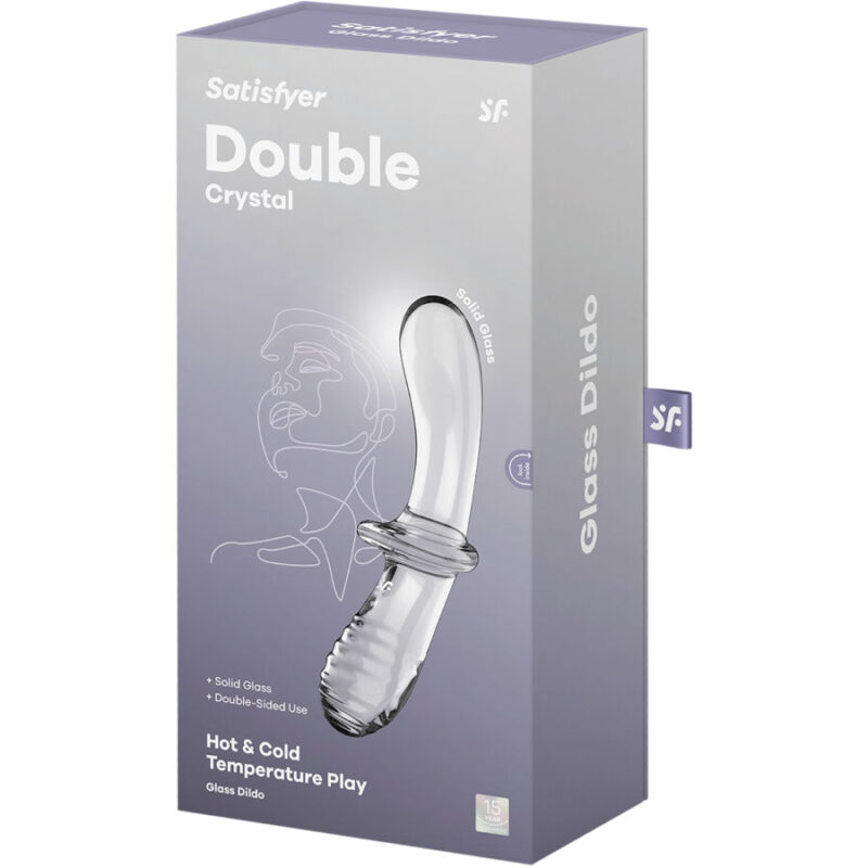 SATISFYER – DOUBLE CRYSTAL DILDO TRANSPARENT Metal & Glass Sex Toys | SEX Shop Ireland 8