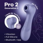 SATISFYER – PRO 2 GENERACIÓN 3 LILAC BLUETOOTH & APP Clitoral Stimulators | SEX Shop Ireland 16