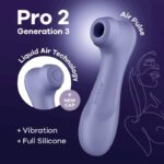 SATISFYER – PRO 2 GENERATION 3 LIQUID AIR TECHNOLOGY LILAC Air Pulse Stimulators | SEX Shop Ireland 15
