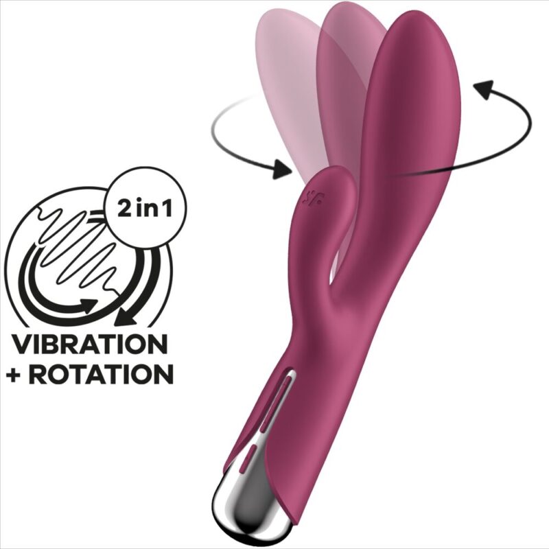 SATISFYER – SPINNING RABBIT 1 CLITORIS AND RED G-SPOT STIMULATION HI-TECH Vibrators | SEX Shop Ireland 9