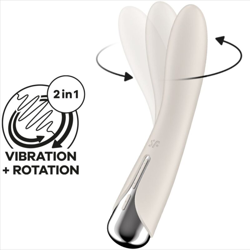 SATISFYER – SPINNING VIBE 1 G-SPOT BEIGE ROTATOR VIBRATOR G-spot Vibrators | SEX Shop Ireland 9