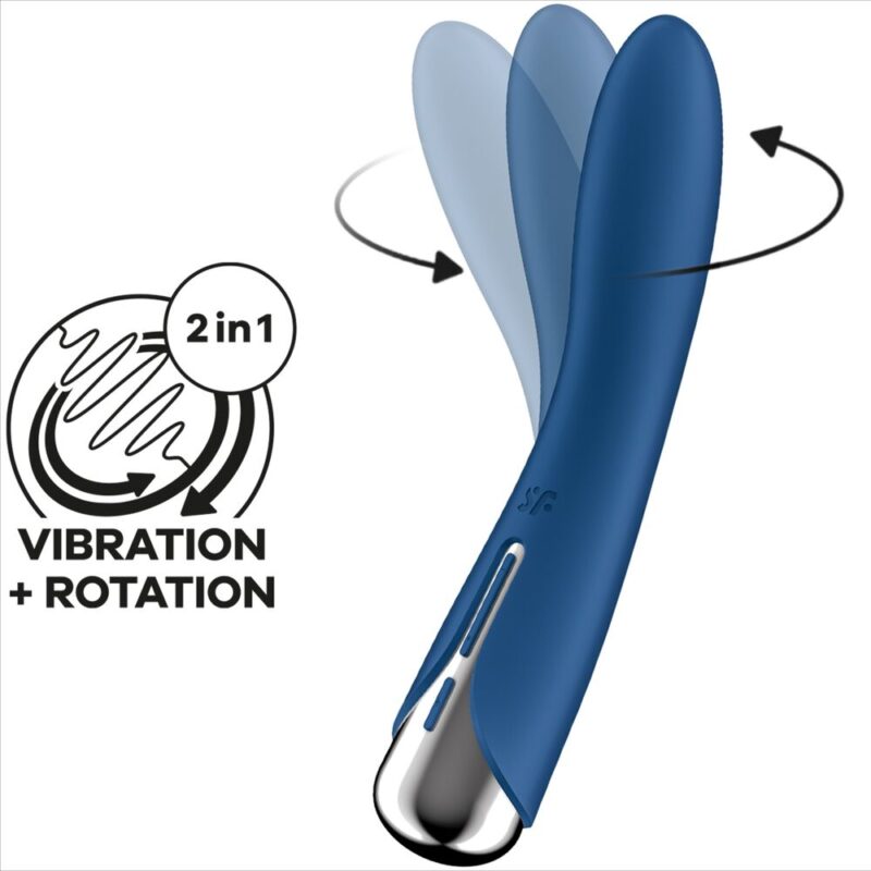 SATISFYER – SPINNING VIBE 1 G-SPOT BLUE ROTATOR VIBRATOR G-spot Vibrators | SEX Shop Ireland 9