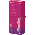 SATISFYER – TRIPLE LOVER RABBIT VIBRATOR MASSAGER PINK Rabbit Vibrators | SEX Shop Ireland 17
