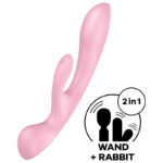 SATISFYER – TRIPLE OH HYBRID VIBRATION PINK HI-TECH Vibrators | SEX Shop Ireland 8