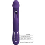 PRETTY LOVE – KAMPAS RABBIT 3 IN 1 MULTIFUNCTION VIBRATOR WITH TONGUE VIOLET Rabbit Vibrators | SEX Shop Ireland 19