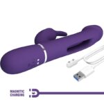 PRETTY LOVE – KAMPAS RABBIT 3 IN 1 MULTIFUNCTION VIBRATOR WITH TONGUE VIOLET Rabbit Vibrators | SEX Shop Ireland 20