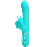 PRETTY LOVE – MULTIFUNCTION RABBIT VIBRATOR 4 IN 1 BUTTERFLY AQUA GREEN Rabbit Vibrators | SEX Shop Ireland 15