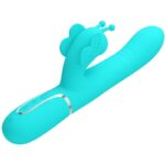 PRETTY LOVE – MULTIFUNCTION RABBIT VIBRATOR 4 IN 1 BUTTERFLY AQUA GREEN Rabbit Vibrators | SEX Shop Ireland 17