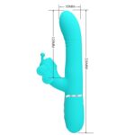 PRETTY LOVE – MULTIFUNCTION RABBIT VIBRATOR 4 IN 1 BUTTERFLY AQUA GREEN Rabbit Vibrators | SEX Shop Ireland 21