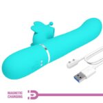 PRETTY LOVE – MULTIFUNCTION RABBIT VIBRATOR 4 IN 1 BUTTERFLY AQUA GREEN Rabbit Vibrators | SEX Shop Ireland 23