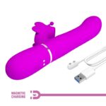 PRETTY LOVE – MULTIFUNCTION RABBIT VIBRATOR 4 IN 1 BUTTERFLY FUCHSIA Rabbit Vibrators | SEX Shop Ireland 23