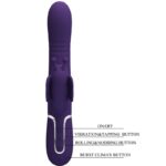 PRETTY LOVE – MULTIFUNCTION RABBIT VIBRATOR 4 IN 1 BUTTERFLY PURPLE Rabbit Vibrators | SEX Shop Ireland 22