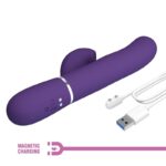 PRETTY LOVE – PERLITA G-SPOT VIBRATOR 3 IN 1 MULTIFUNCTION PURPLE Rabbit Vibrators | SEX Shop Ireland 24