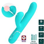 PRETTY LOVE – PERLITA MULTIFUNCTION 3 IN 1 G-SPOT VIBRATOR AQUA GREEN Rabbit Vibrators | SEX Shop Ireland 24