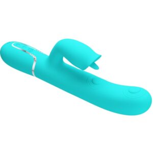 PRETTY LOVE – RABBIT VIBRATOR WITH LICKING AQUA GREEN Rabbit Vibrators | SEX Shop Ireland