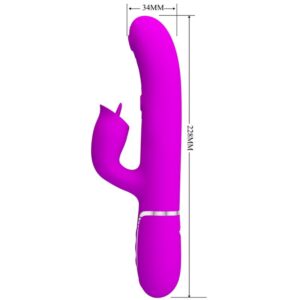 PRETTY LOVE – RABBIT VIBRATOR WITH LICKING FUCHSIA Rabbit Vibrators | SEX Shop Ireland 3