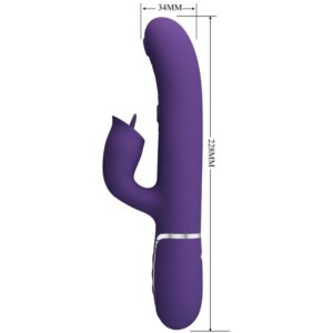 PRETTY LOVE – RABBIT VIBRATOR WITH LICKING PURPLE Clitoral Sucking Vibrator | SEX Shop Ireland 3