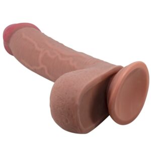 PRETTY LOVE – SLIDING SKIN SERIES REALISTIC DILDO WITH SLIDING SKIN SUCTION CUP BROWN 23.4 CM Dildos | SEX Shop Ireland