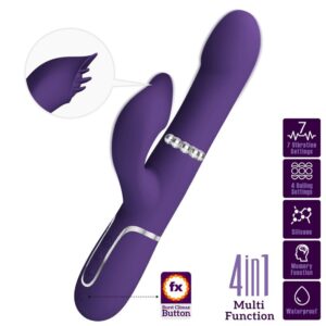 PRETTY LOVE – ZALIN RABBIT VIBRATOR PEARLS 4 IN 1 PURPLE Rabbit Vibrators | SEX Shop Ireland