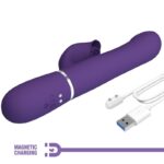 PRETTY LOVE – ZALIN RABBIT VIBRATOR PEARLS 4 IN 1 PURPLE Rabbit Vibrators | SEX Shop Ireland 24