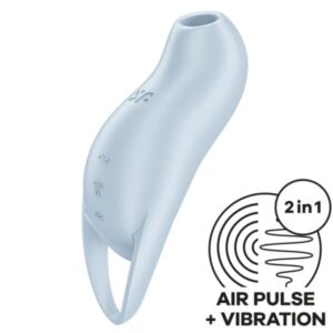 SATISFYER – POCKET PRO 1 CLITORIS STIMULATOR LIGHT BLUE Air Pulse Stimulators | SEX Shop Ireland