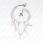 KINK – NIPPLE CLAMPS WITH SPIKES CHAINS 30 CM BDSM Gear & Accessories | SEX Shop Ireland 10