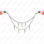 KINK – NIPPLE CLAMPS WITH SPIKES CHAINS 30 CM BDSM Gear & Accessories | SEX Shop Ireland 12