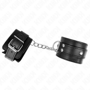 KINK – 3 D-RING WRIST RESTRAINTS ADJUSTABLE BLACK 17.5-25 CM X 6 CM Fetish / Bondage | SEX Shop Ireland 3