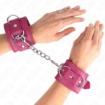 KINK – 3 D-RING WRIST RESTRAINTS ADJUSTABLE PINK 17.5-25 CM X 6 CM Fetish / Bondage | SEX Shop Ireland 11