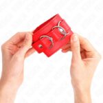 KINK – 3 D-RING WRIST RESTRAINTS ADJUSTABLE RED 17.5-25 CM X 6 CM Fetish / Bondage | SEX Shop Ireland 10