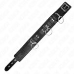 KINK – 3 RING SLAVERY NECKLACE WITH STRAP 80 CM 53 X 5 CM BDSM Collars | SEX Shop Ireland 15
