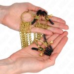 KINK – 4 NIPPLE AND CLIT CLAMPS ADJUSTABLE GOLD BDSM Gear & Accessories | SEX Shop Ireland 10