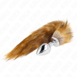 KINK – ANAL PLUG SIZE L 10 X 4 CM WITH SYNTHETIC TAIL 40 CM BROWN Butt Plugs | SEX Shop Ireland