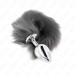 KINK – ANAL PLUG SIZE L 10 X 4 CM WITH SYNTHETIC TAIL 40 CM GREY AND WHITE Butt Plugs | SEX Shop Ireland 9
